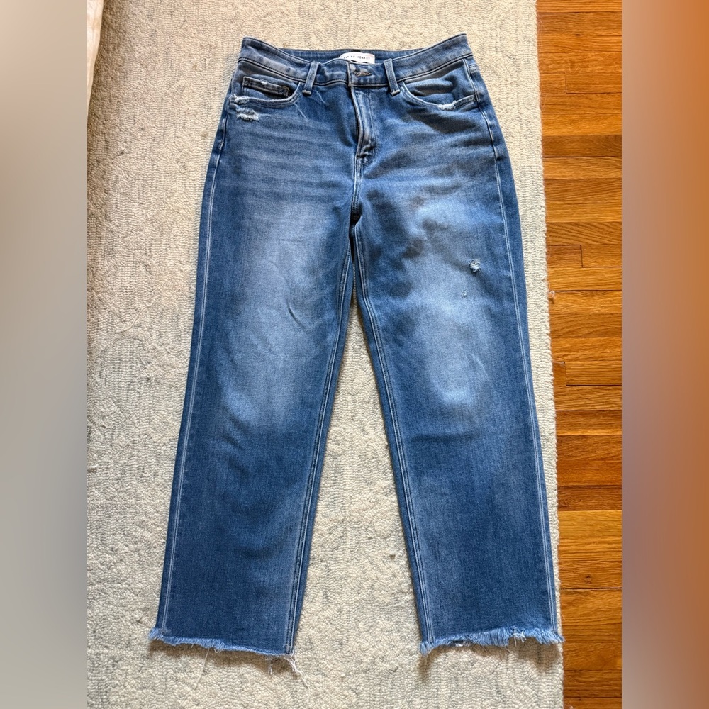 Flying Monkey Distressed Blue Straight Jeans